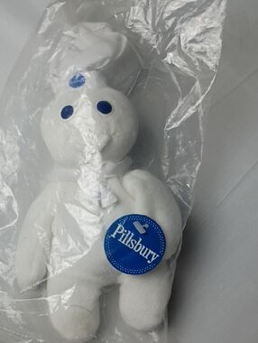1997 Pillsbury Doughboy Plush NEW Sealed Poppin Fresh Bean Bag Toy